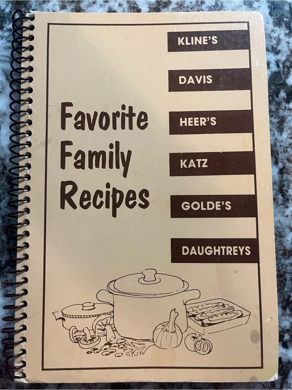 Vintage Favorite Family Recipes Cookbook 1987-1991 Spiral Bound Company cookbook